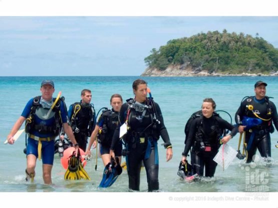 PADI Instructor Course IDC Open Water Dives are generally done off the beach in great conditions for learning