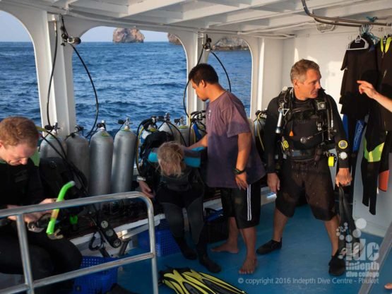 MV Giamani dive platform in The Similans