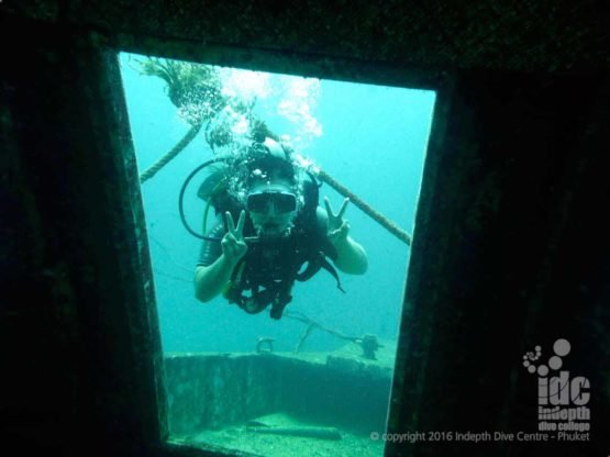 The Wreck in Bay 1 is always an option for The PADI Wreck Diver Course