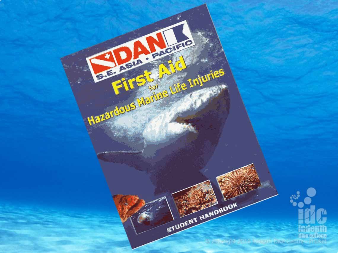 Take the DAN Hazardous Marine Life Injuries Course (HMLI) with Chris and Indepth Dive Centre Phuket Thailand