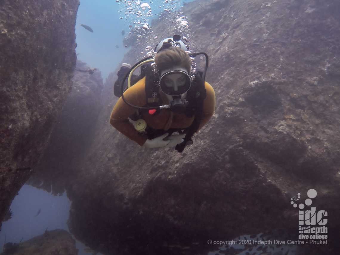 Maritas Rock and Marina Bay are the best Phuket Dive Sites to see Manta Rays at Racha Noi
