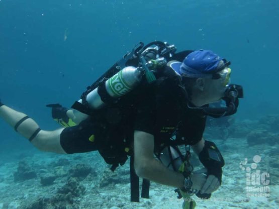 Phuket Poseidon Rebreather diver on Andaman Tritan Liveaboard