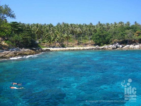 Stunning white sand beach view at Racha Yai Bay 3 Phuket