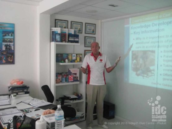 Take your Indepth EFR Instructor Course and your IDC with Chris on Phuket Thailand