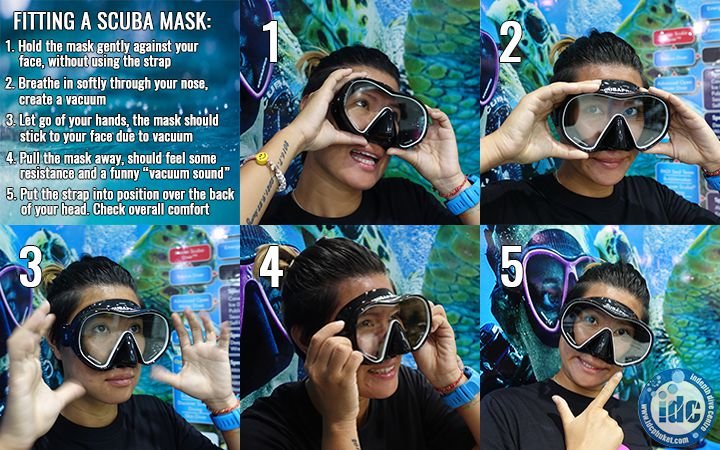 How to find the right fit when buying a scuba diving mask